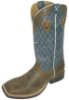 Twisted X MRS0027 for $229.99 Men's' Ruff Stock Western Boot with Bomber Leather Foot and a New Wide Toe